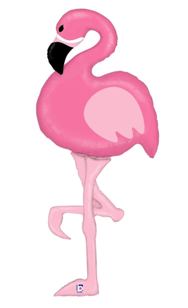 Pink Flamingo Tropical Party Balloon – 60" - Ellie's Party Supply