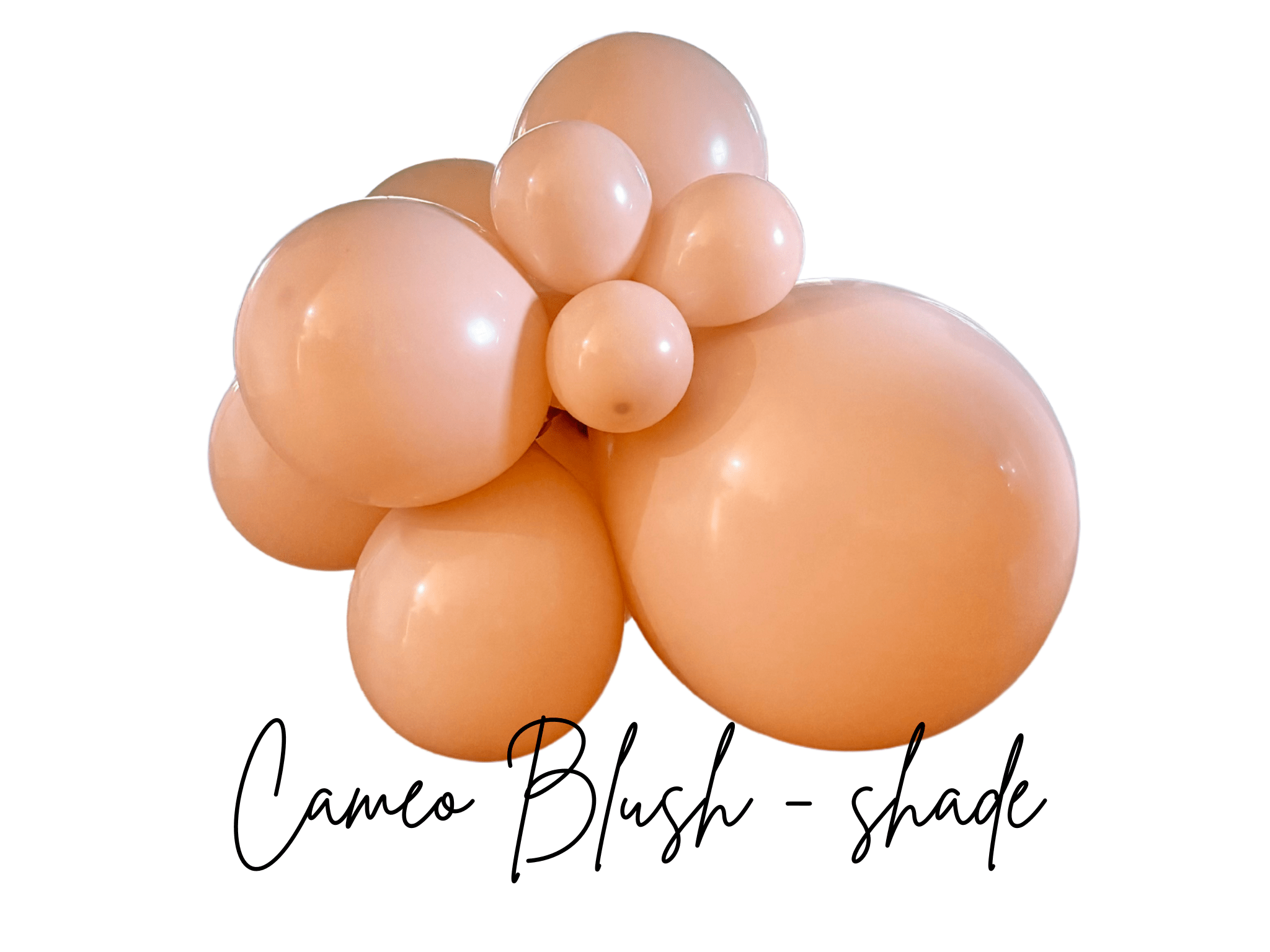Premium Cameo - Blush Latex Balloon Cluster (5", 11” and 17”) - Ellie's Party Supply