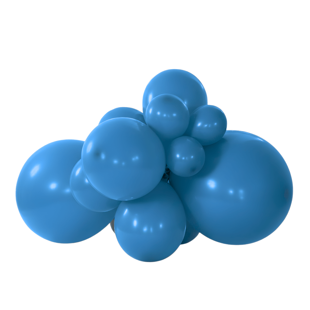 Premium Deep Blue Latex Balloon Packs (5", 11” and 16”) - Ellie's Party Supply