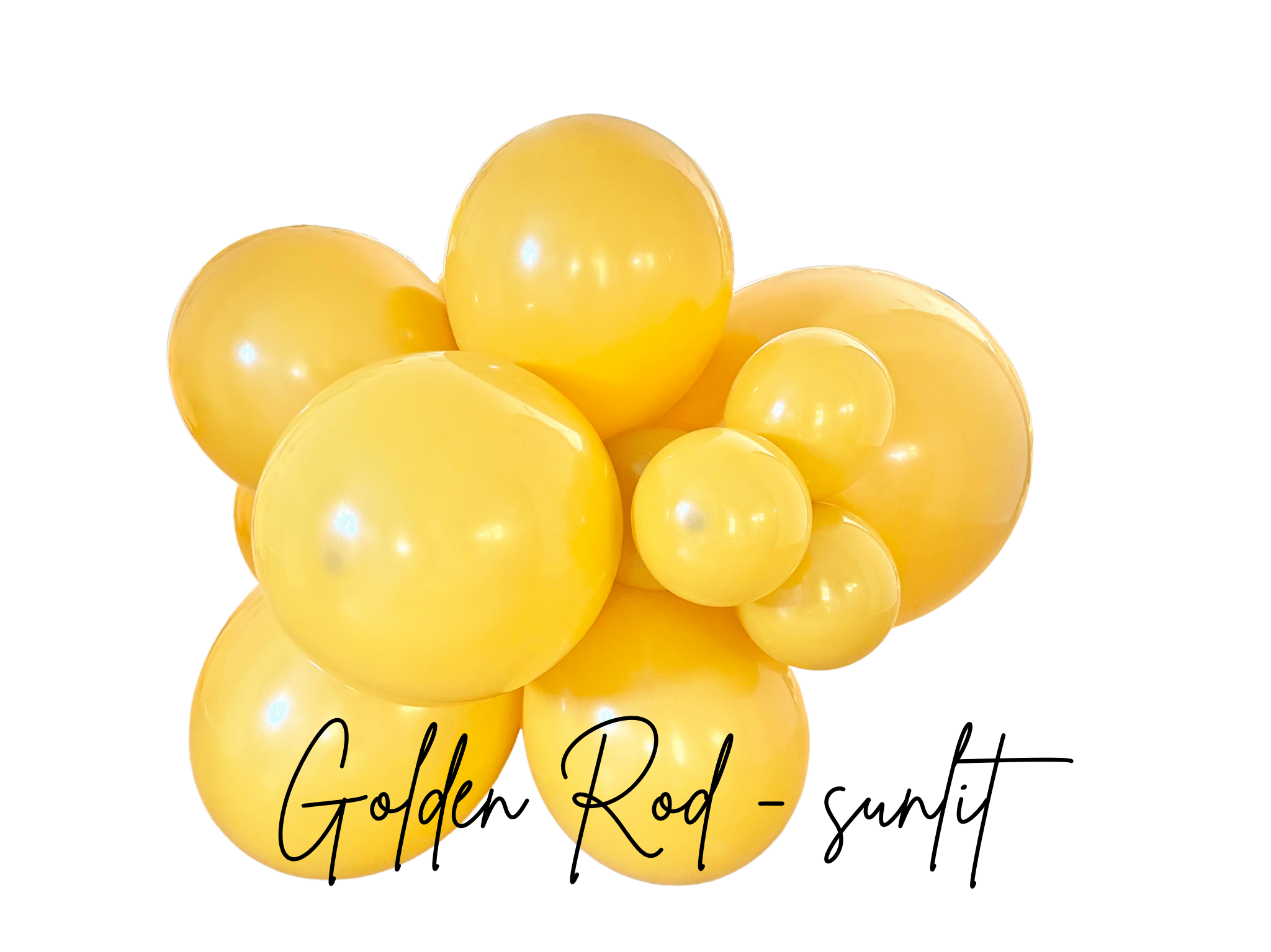 Premium Golden Latex Balloon Cluster (5", 11” and 17”) - Ellie's Party Supply