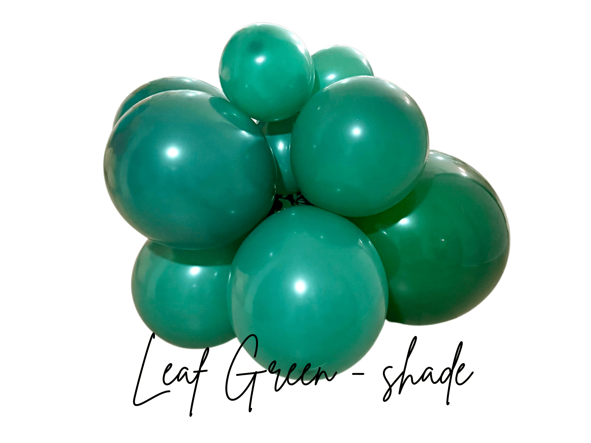 Premium Leaf Green Latex Balloon Cluster (5", 11” and 17") - Ellie's Party Supply