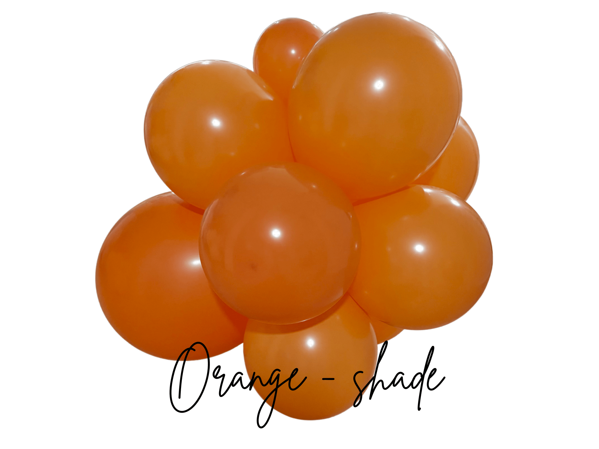 Premium Orange Latex Balloon Cluster (5", 11” and 17”) - Ellie's Party Supply