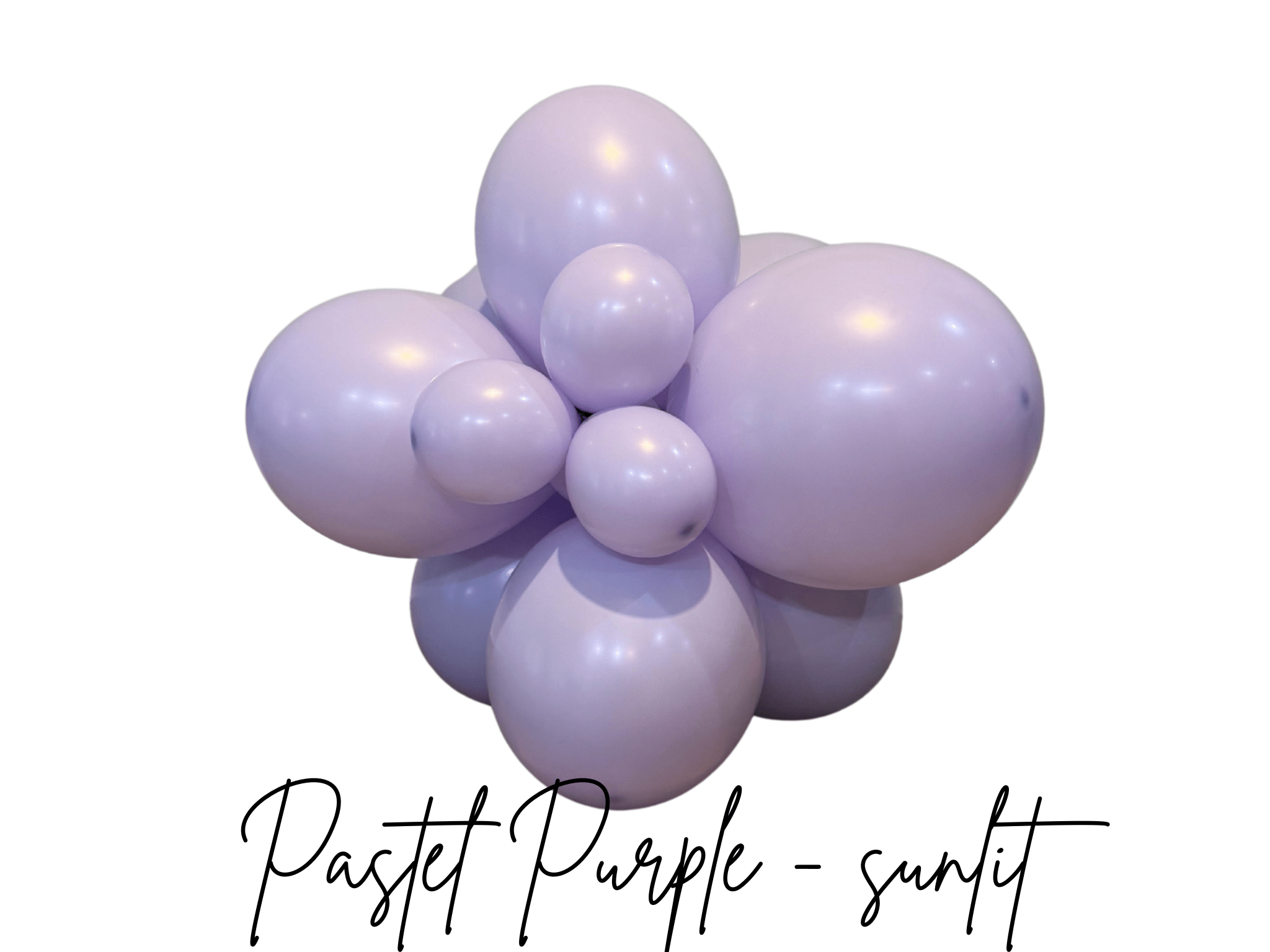 Premium Pastel Lilac Latex Balloon Cluster (5", 11” and 17”) - Ellie's Party Supply