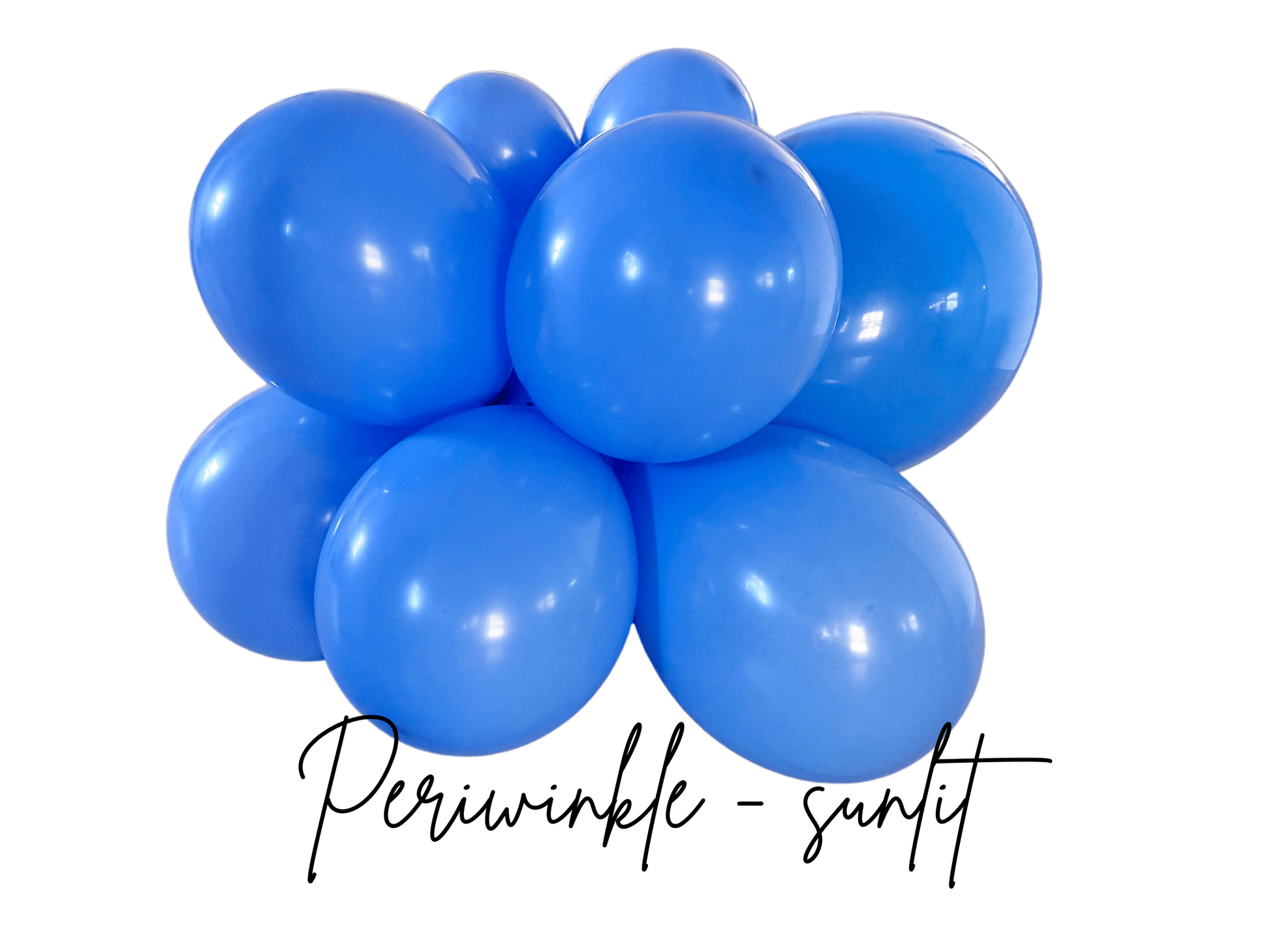 Premium Periwinkle Latex Balloon Cluster (5", 11” and 17") - Ellie's Party Supply