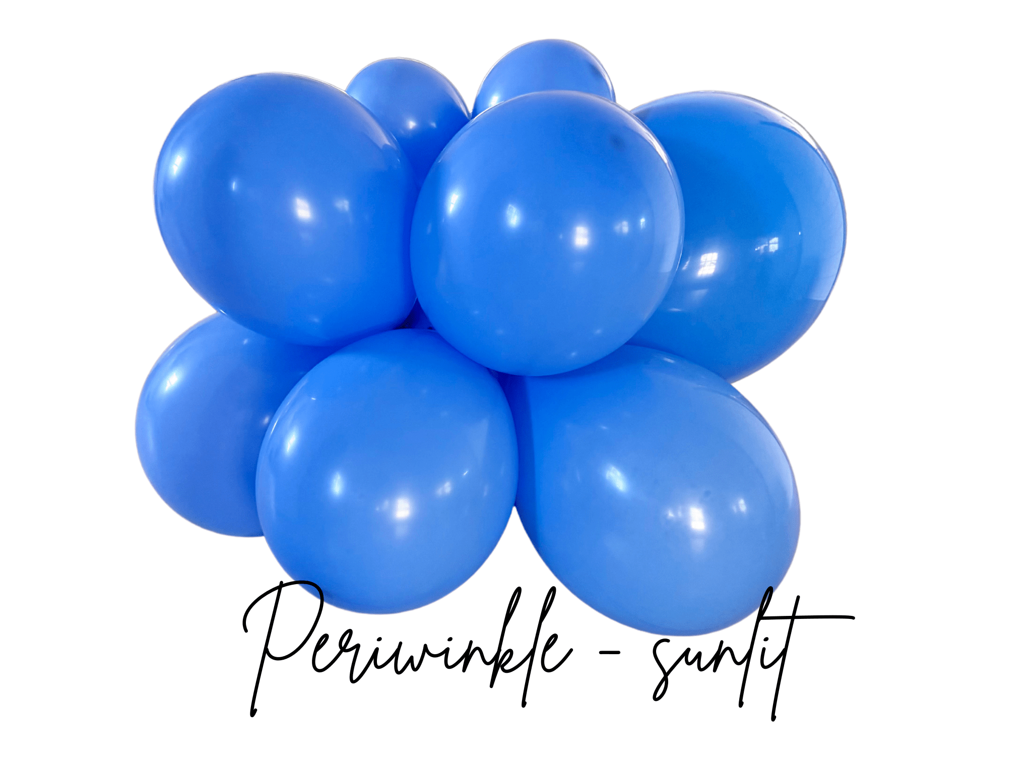 Premium Periwinkle Latex Balloon Cluster (5", 11” and 17") - Ellie's Party Supply