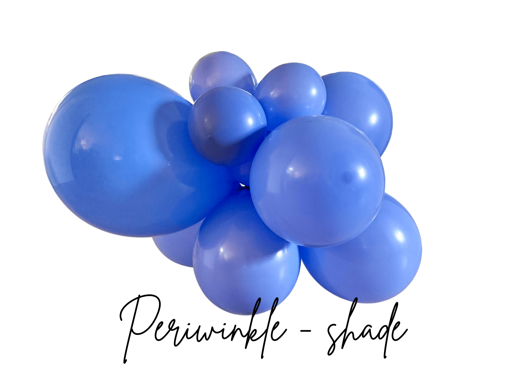 Premium Periwinkle Latex Balloon Cluster (5", 11” and 17") - Ellie's Party Supply