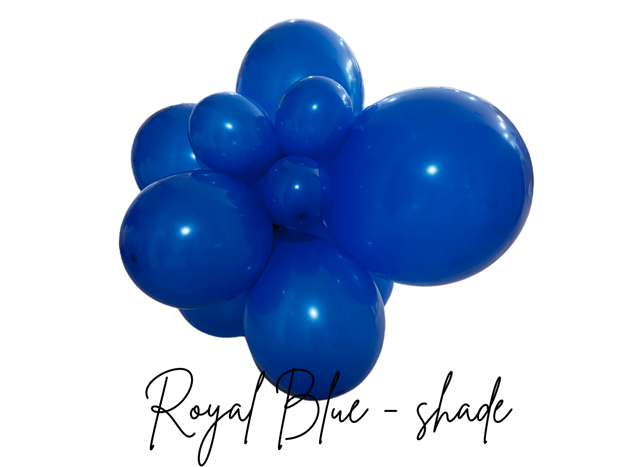 Premium Royal Blue Latex Balloon Cluster (5", 11” and 17”) - Ellie's Party Supply