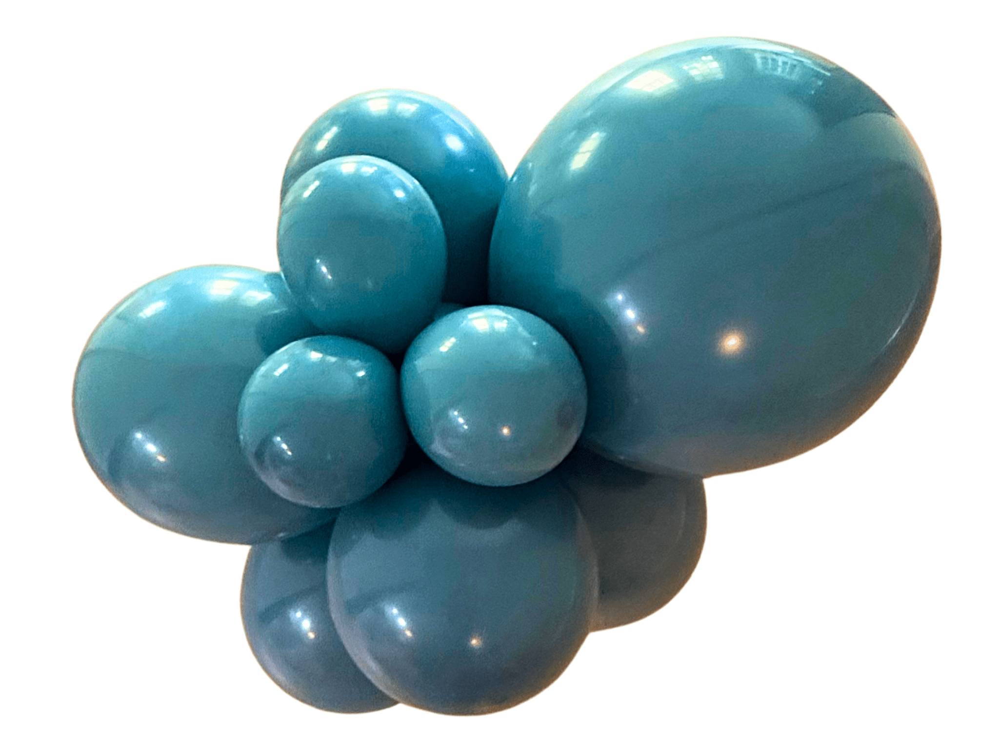 Premium Slate Blue Latex Balloon Cluster (5", 11” and 17”) - Ellie's Party Supply