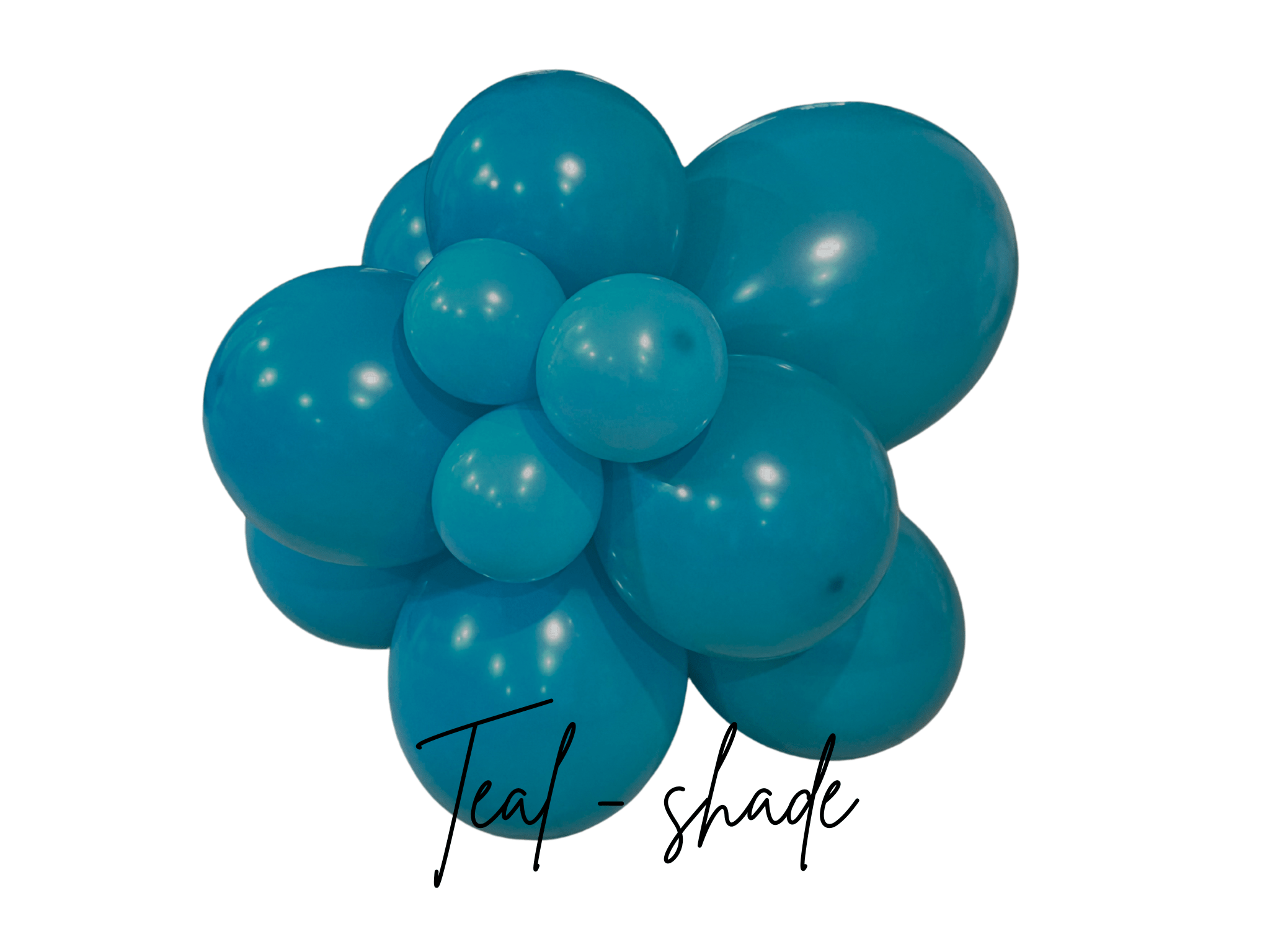 Premium Teal Turquoise Latex Balloon Cluster (5", 11” and 17") - Ellie's Party Supply