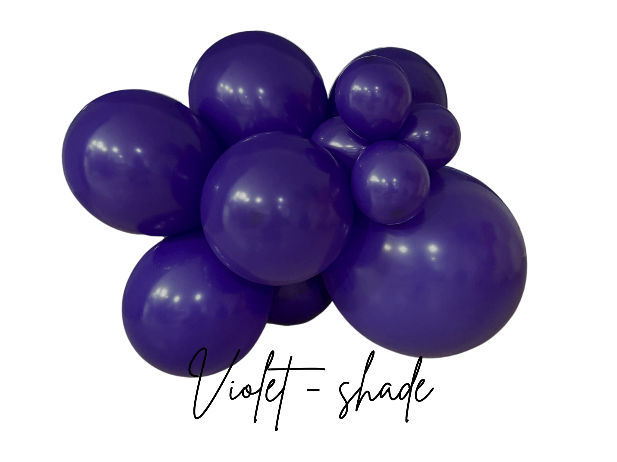 Premium Violet Latex Balloon Cluster (5", 11” and 17”) - Ellie's Party Supply