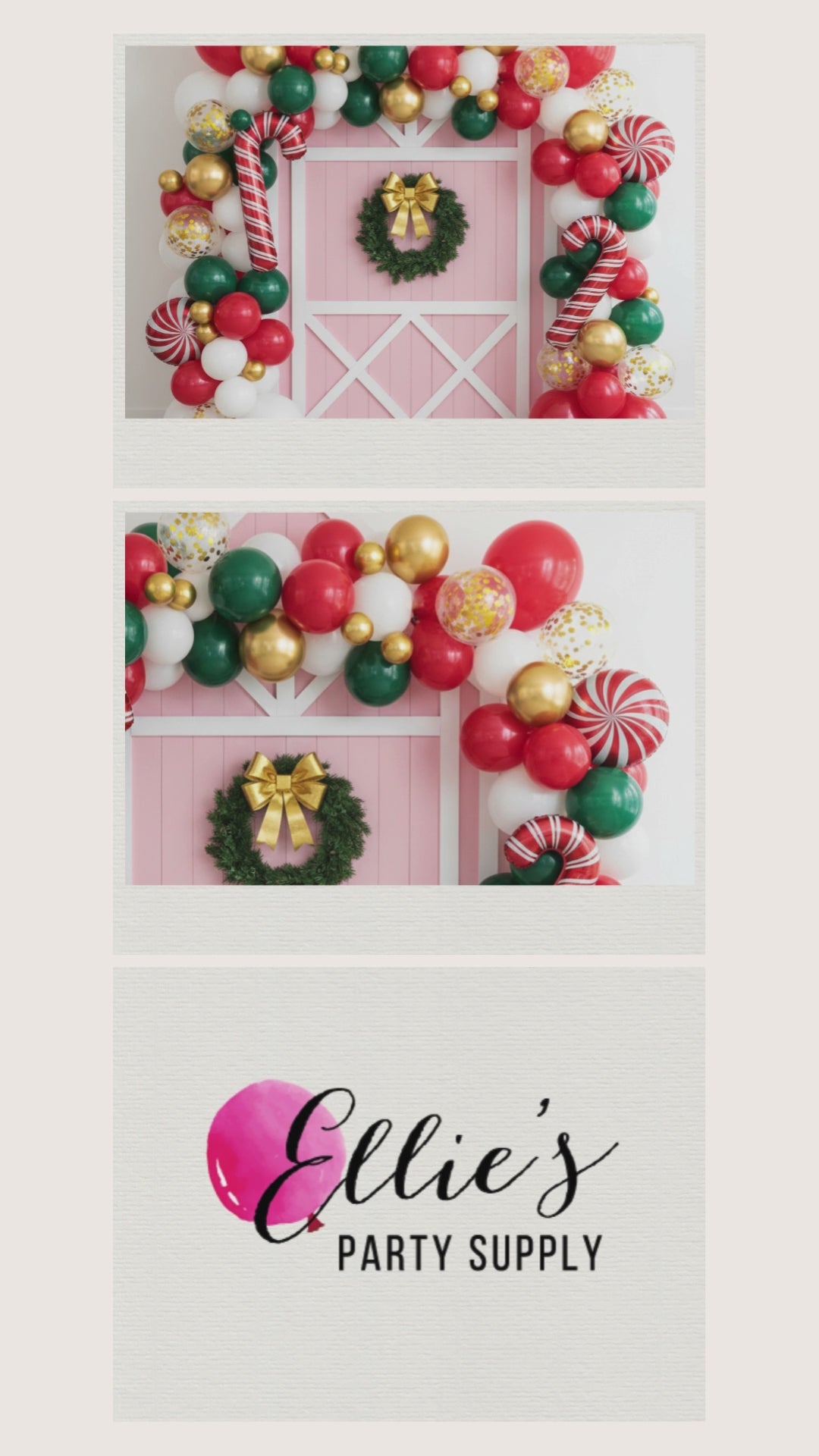 Load video: Merry &amp; Bright Balloon Garland Kit