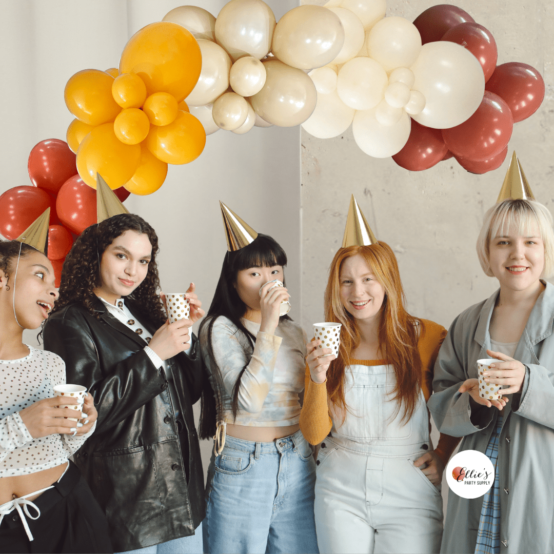 Pumpkin Spice Latte Balloon Kit – Pre - Fall Garland Cluster - Ellie's Party Supply