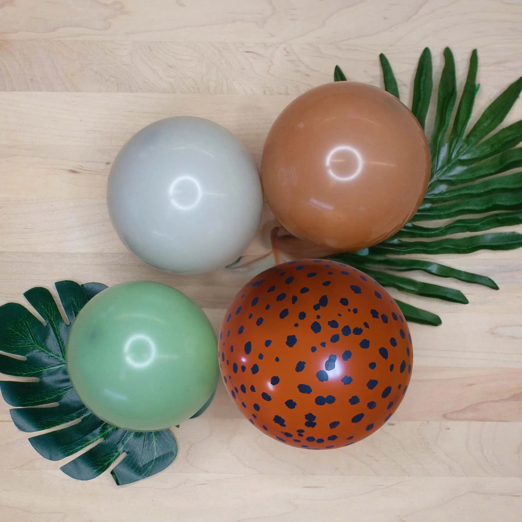 Rustic Cheetah Print Latex Balloons | 11” Safari Party Balloons (10 Pack) - Ellie's Party Supply