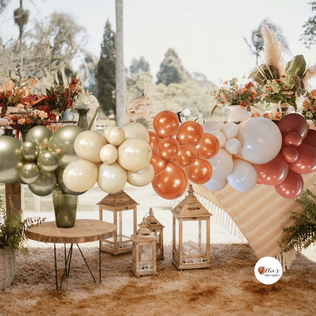Salted Caramel Cold Brew Balloon Kit – Pre - Fall Garland Cluster - Ellie's Party Supply