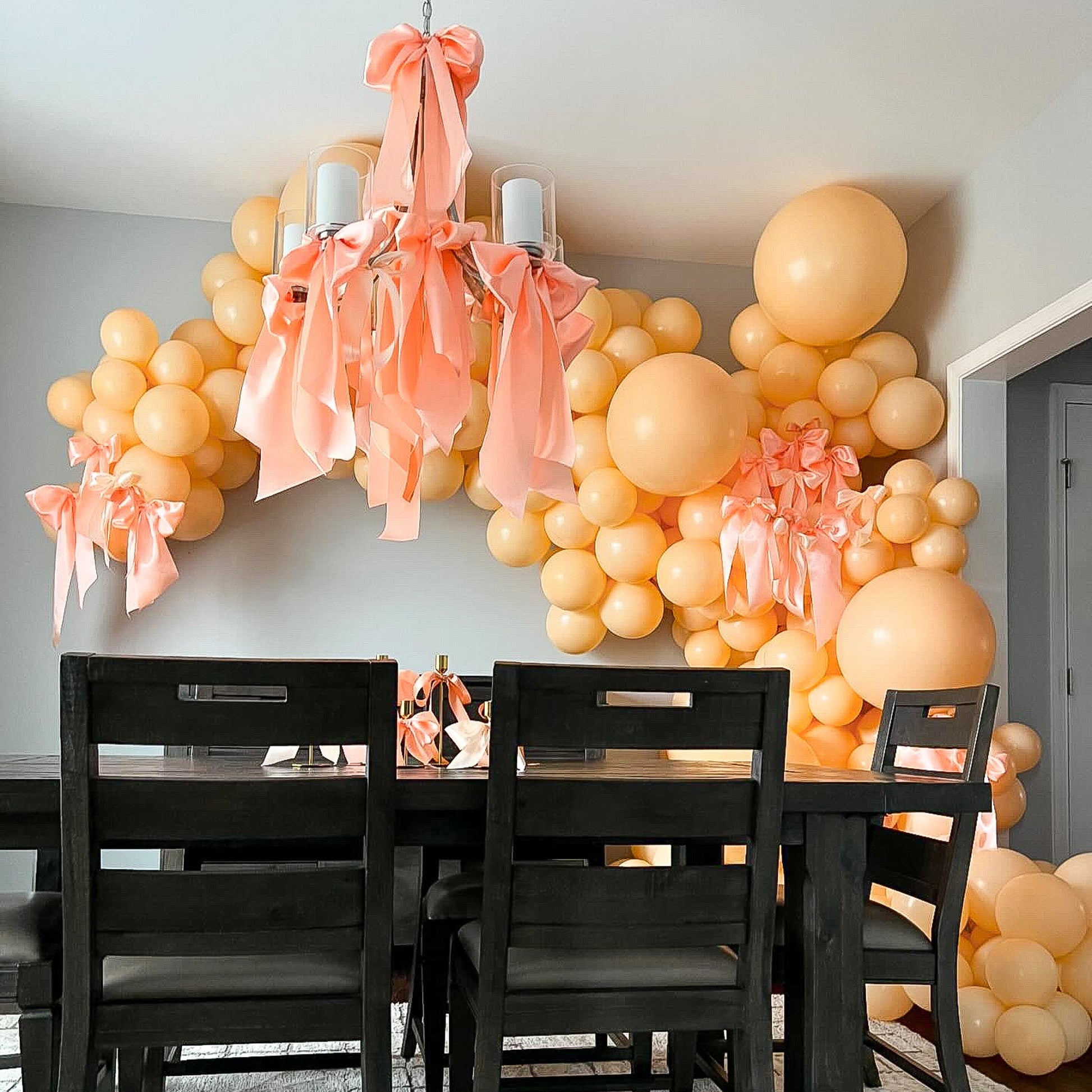 Sherbert Peach Balloons | Bulk Latex Balloon Bags | DIY + Pro Packs - Ellie's Party Supply