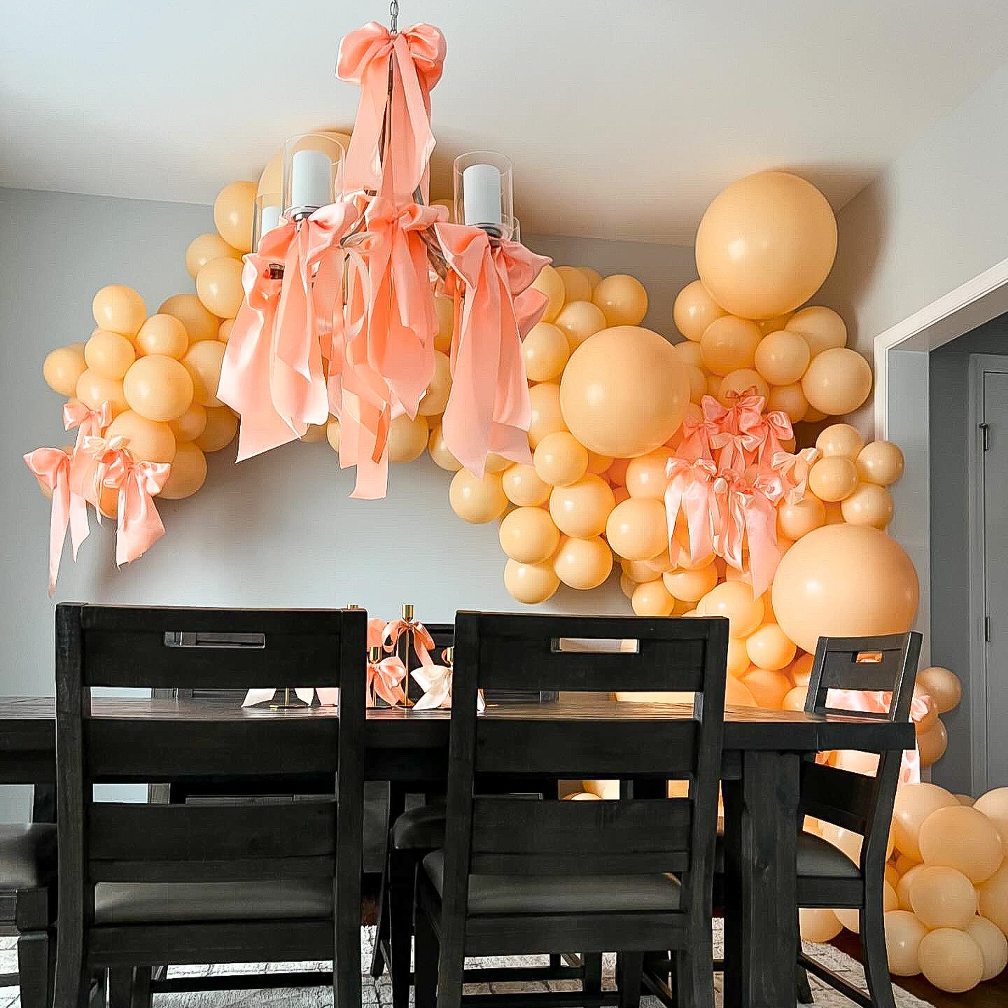 Sherbert Peach Balloons | Bulk Latex Balloon Bags | DIY + Pro Packs - Ellie's Party Supply