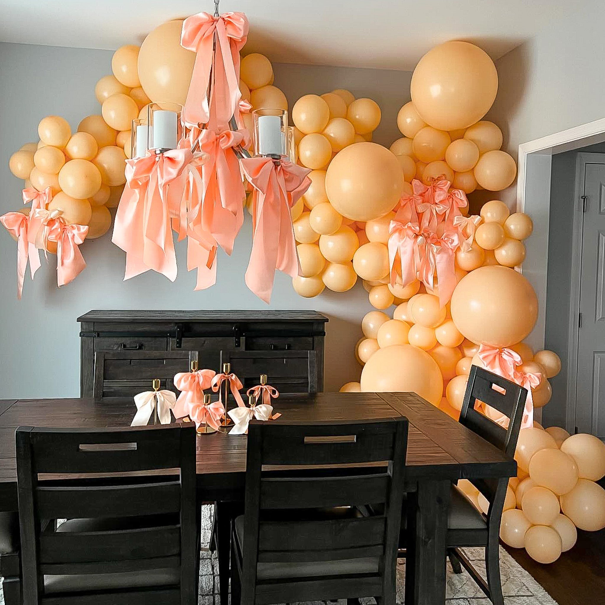 Sherbert Peach Balloons | Bulk Latex Balloon Bags | DIY + Pro Packs - Ellie's Party Supply