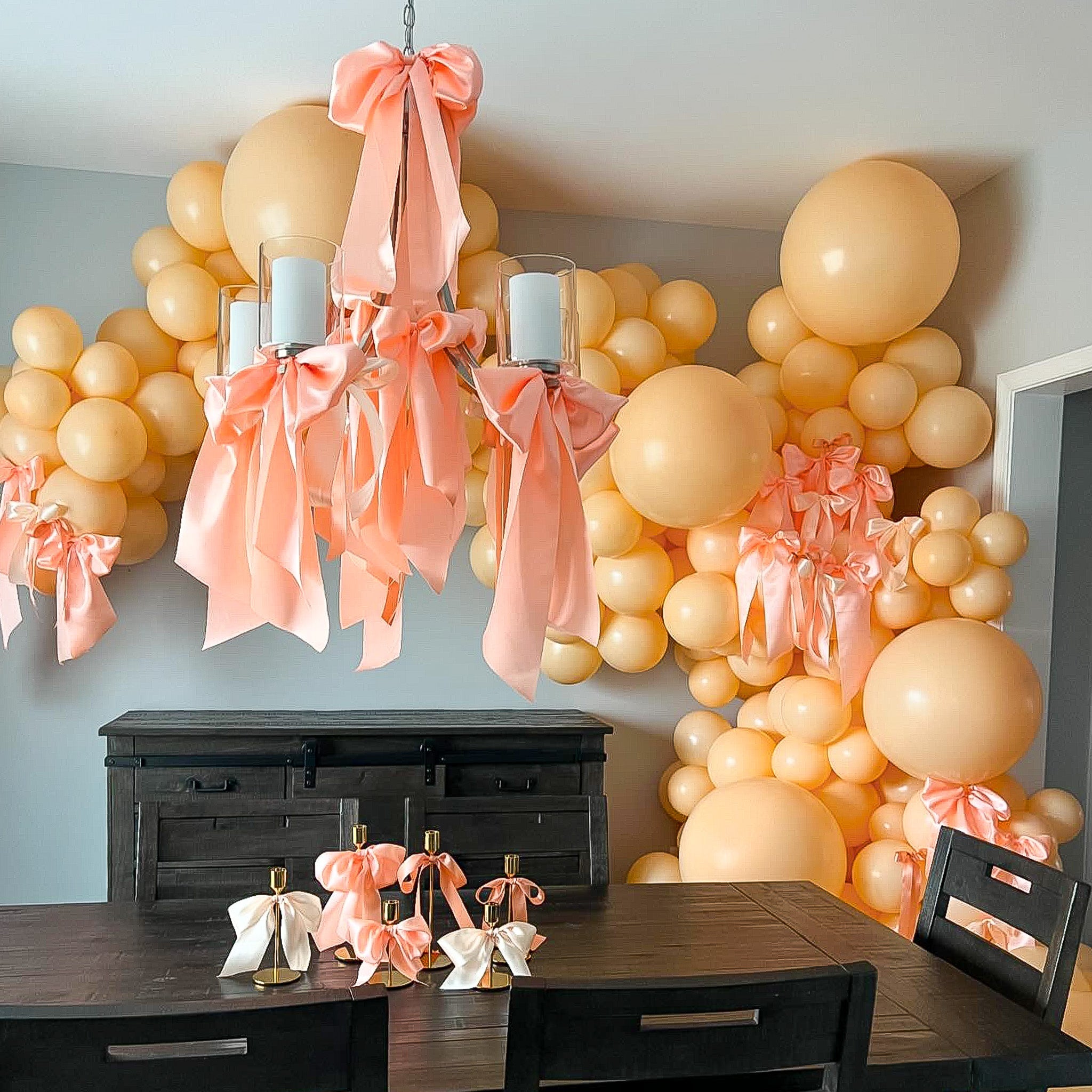 Sherbert Peach Balloons | Bulk Latex Balloon Bags | DIY + Pro Packs - Ellie's Party Supply