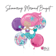 Shimmering Mermaid Balloon Bouquet - Ellie's Party Supply