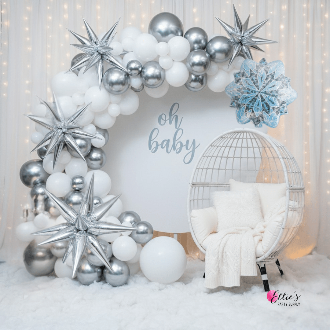 Snow Frost Balloon Garland Kit - Ellie's Party Supply