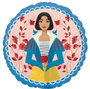 Snow White Mylar Balloon – 18" Foil | Double - Sided | Air or Helium Fill - Ellie's Party Supply
