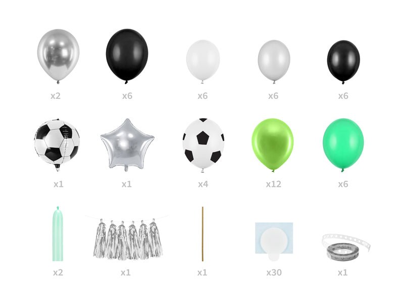 Soccer Balloon Garland - Sports Party Backdrop | 150x126 cm - Ellie's Party Supply