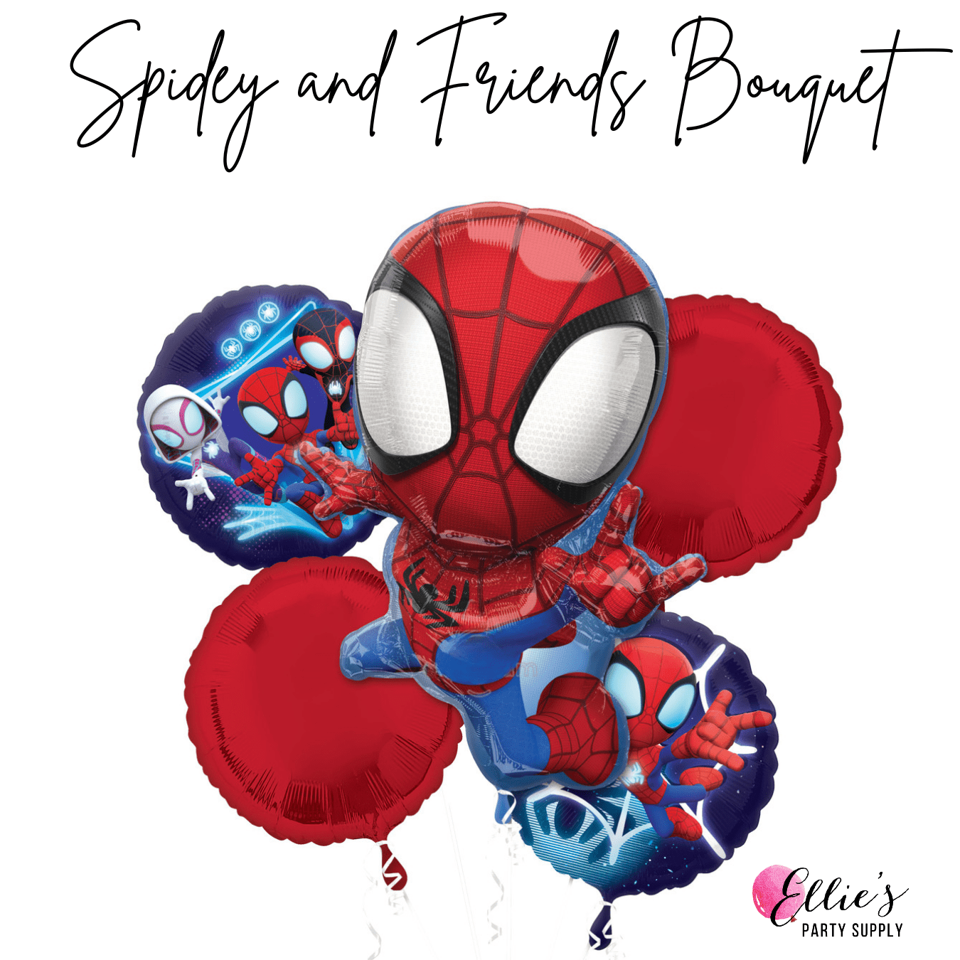 Spidey and His Amazing Friends Balloon Bouquet - Ellie's Party Supply