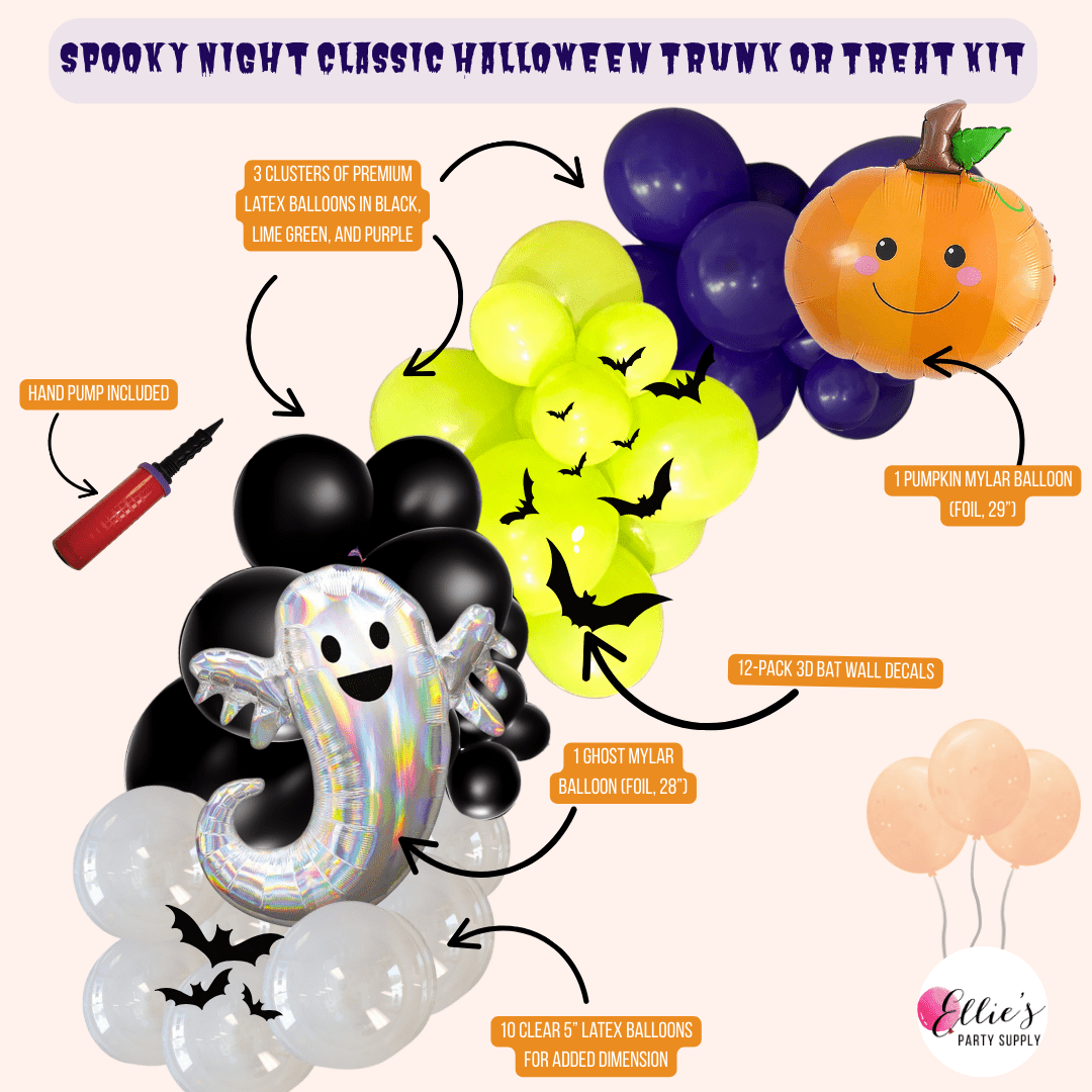 Spooky Night Classic Halloween Balloon Trunk or Treat Kit - Ellie's Party Supply