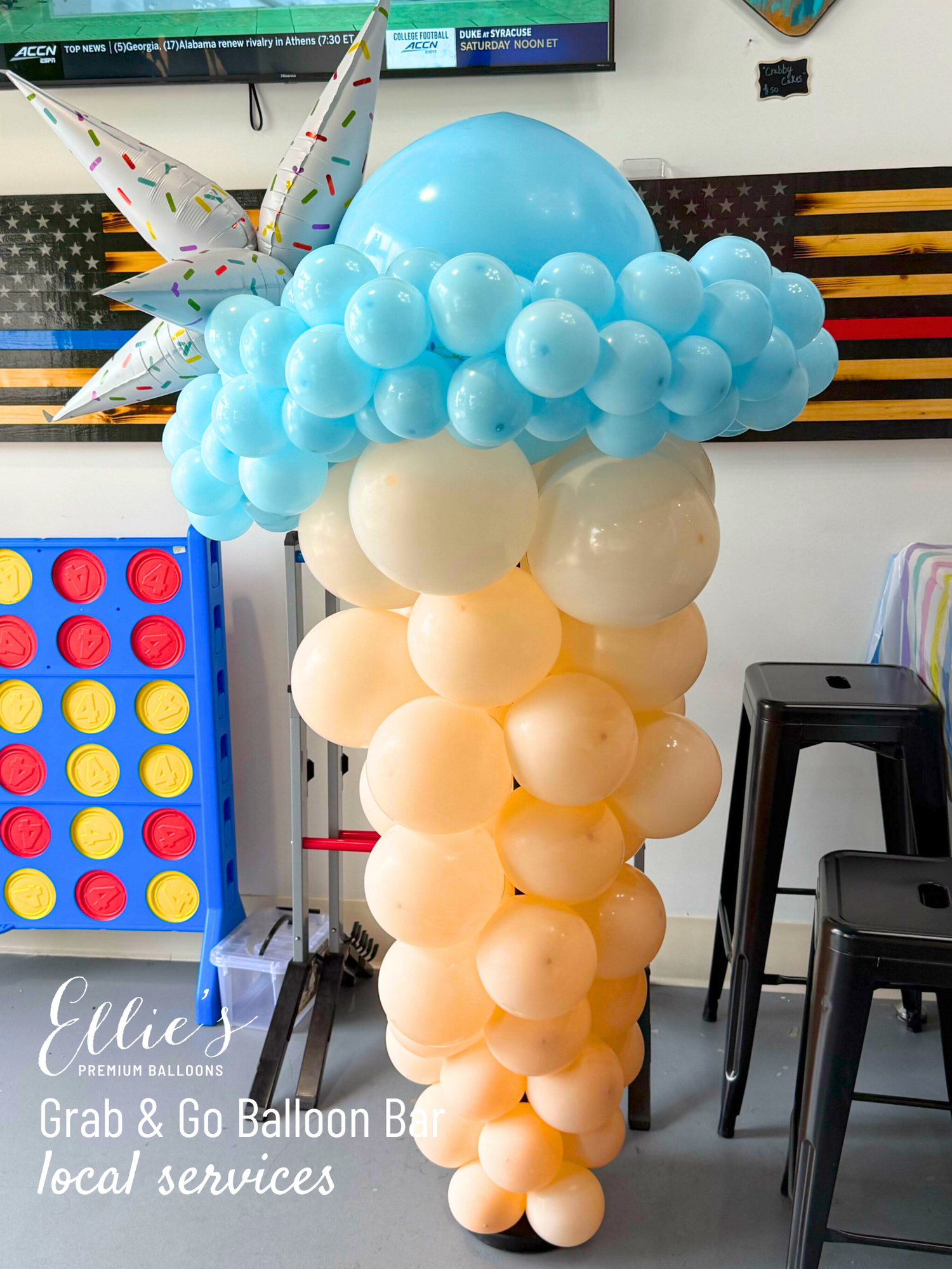 Sprinkle Starburst Cluster Balloon – 40" - Ellie's Party Supply