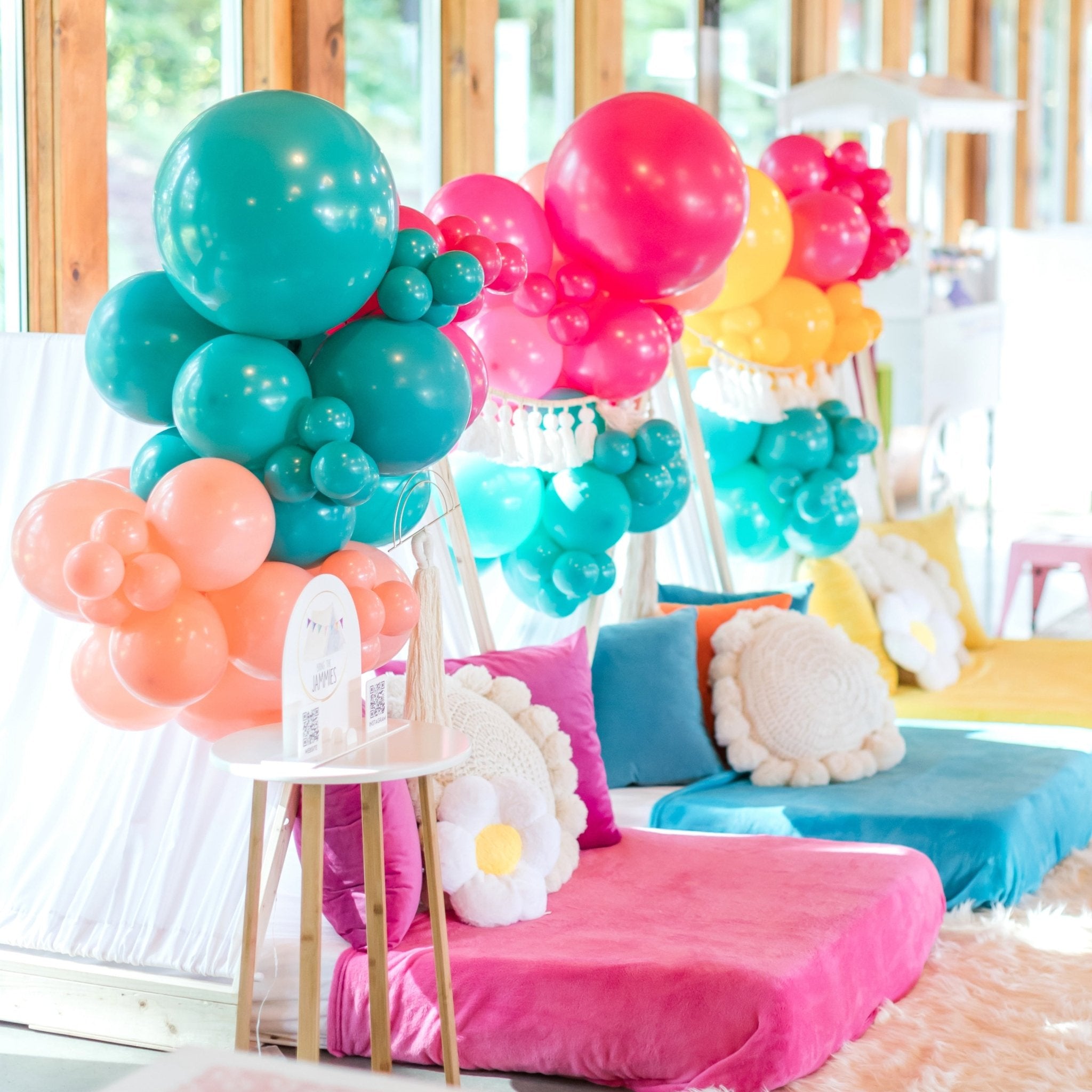 Teal Waters Balloons | Bulk Latex Balloon Bags | DIY + Pro Packs - Ellie's Party Supply