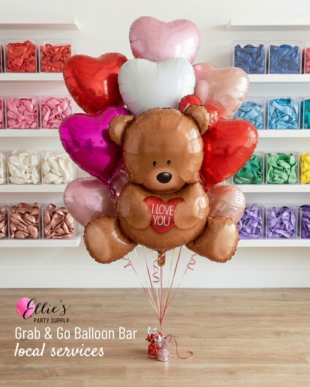 Teddy Bear Balloon - Ellie's Party Supply