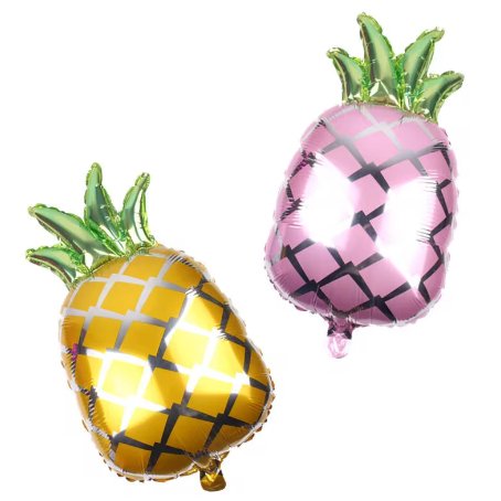 Tropical Pink Pineapple Mylar Foil Balloon (18 Inches) - Ellie's Party Supply