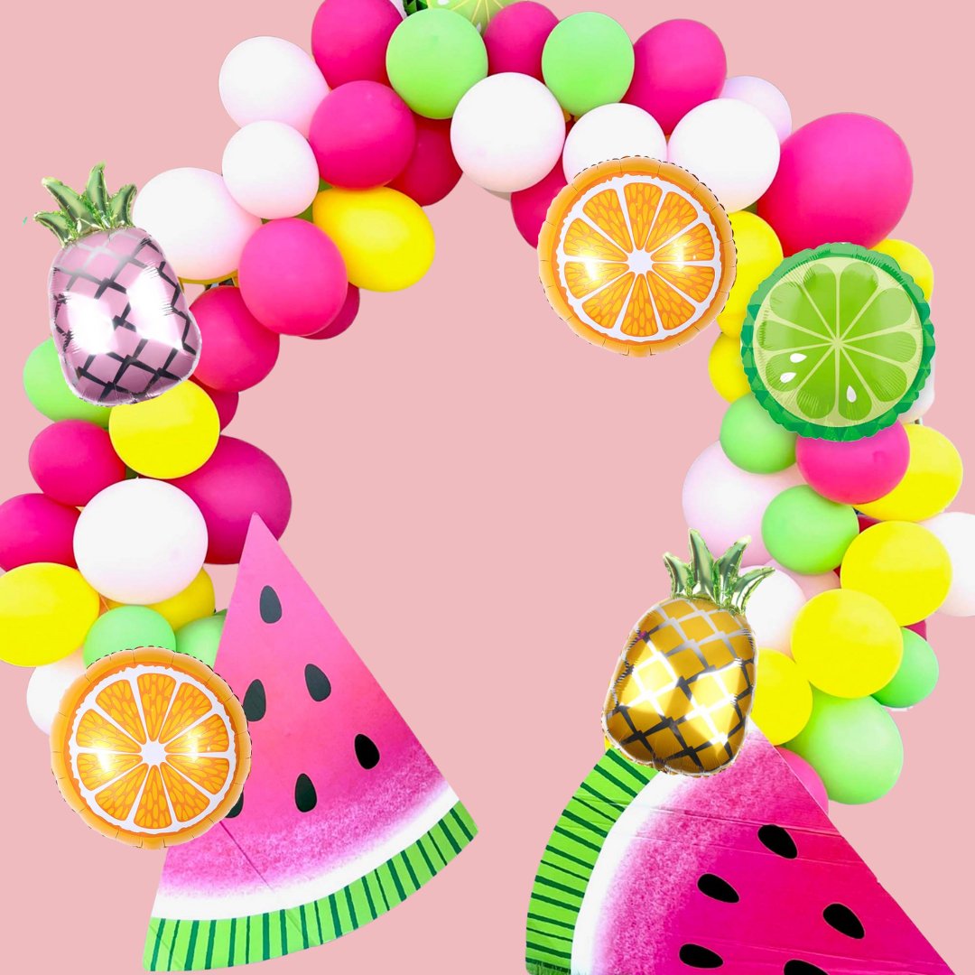 Tropical Pink Pineapple Mylar Foil Balloon (18 Inches) - Ellie's Party Supply
