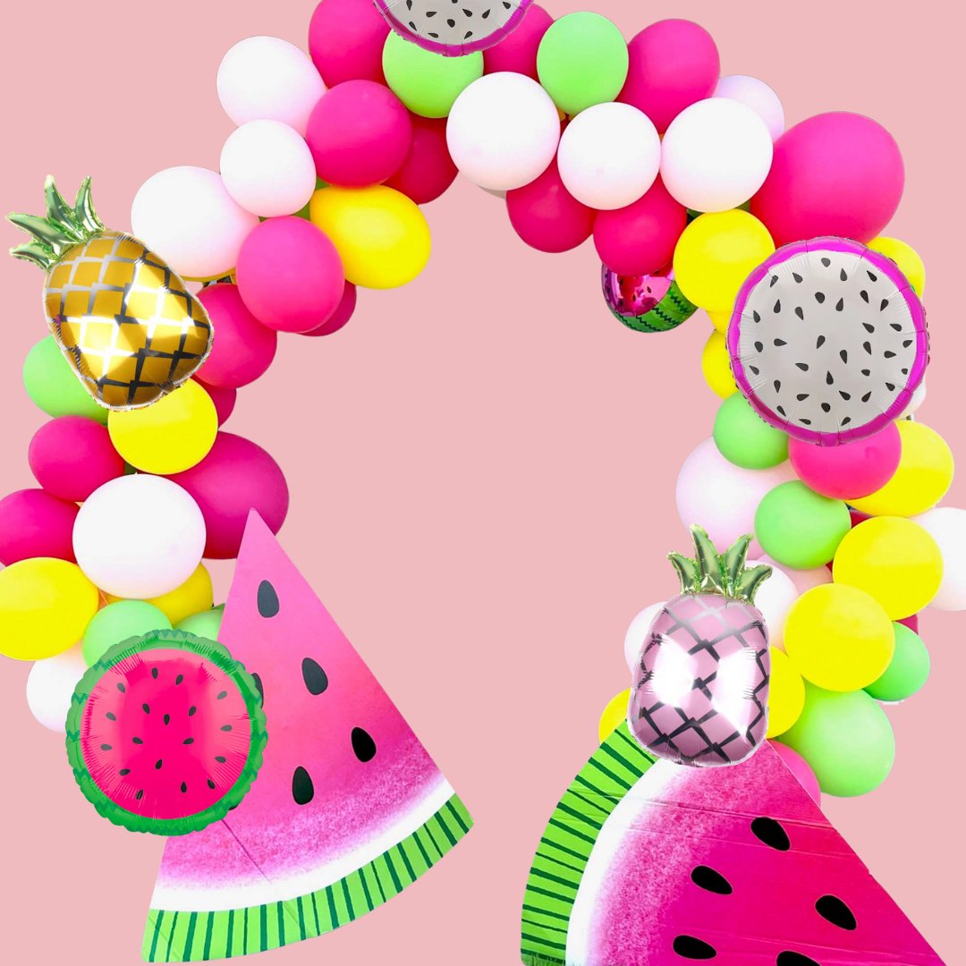 Tropical Pink Pineapple Mylar Foil Balloon (18 Inches) - Ellie's Party Supply