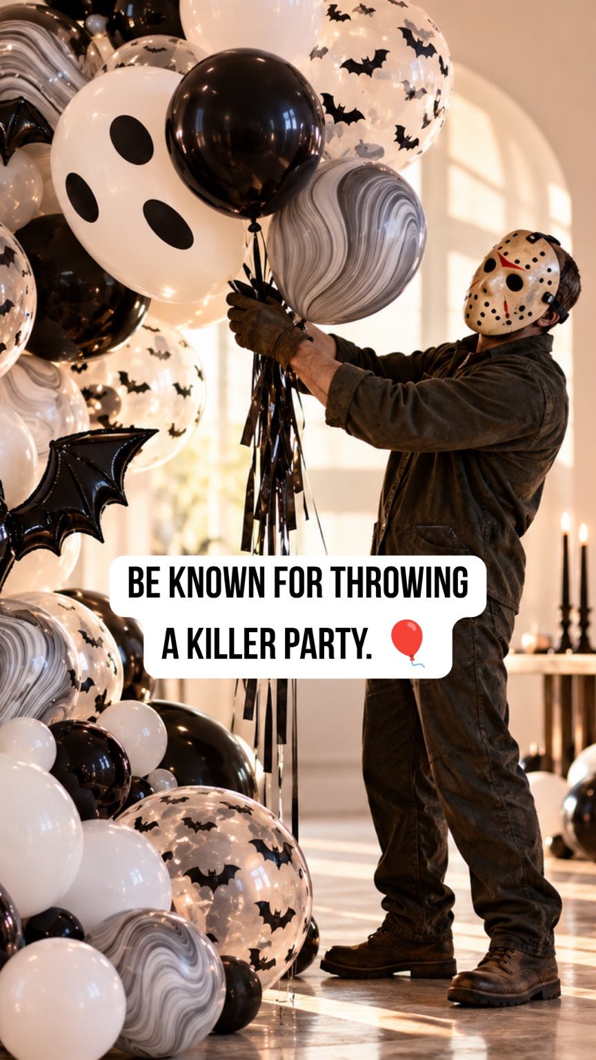 Trunk-or-Treat Balloon Garland | 6-Foot Halloween Grab & Go - Ellie's Party Supply