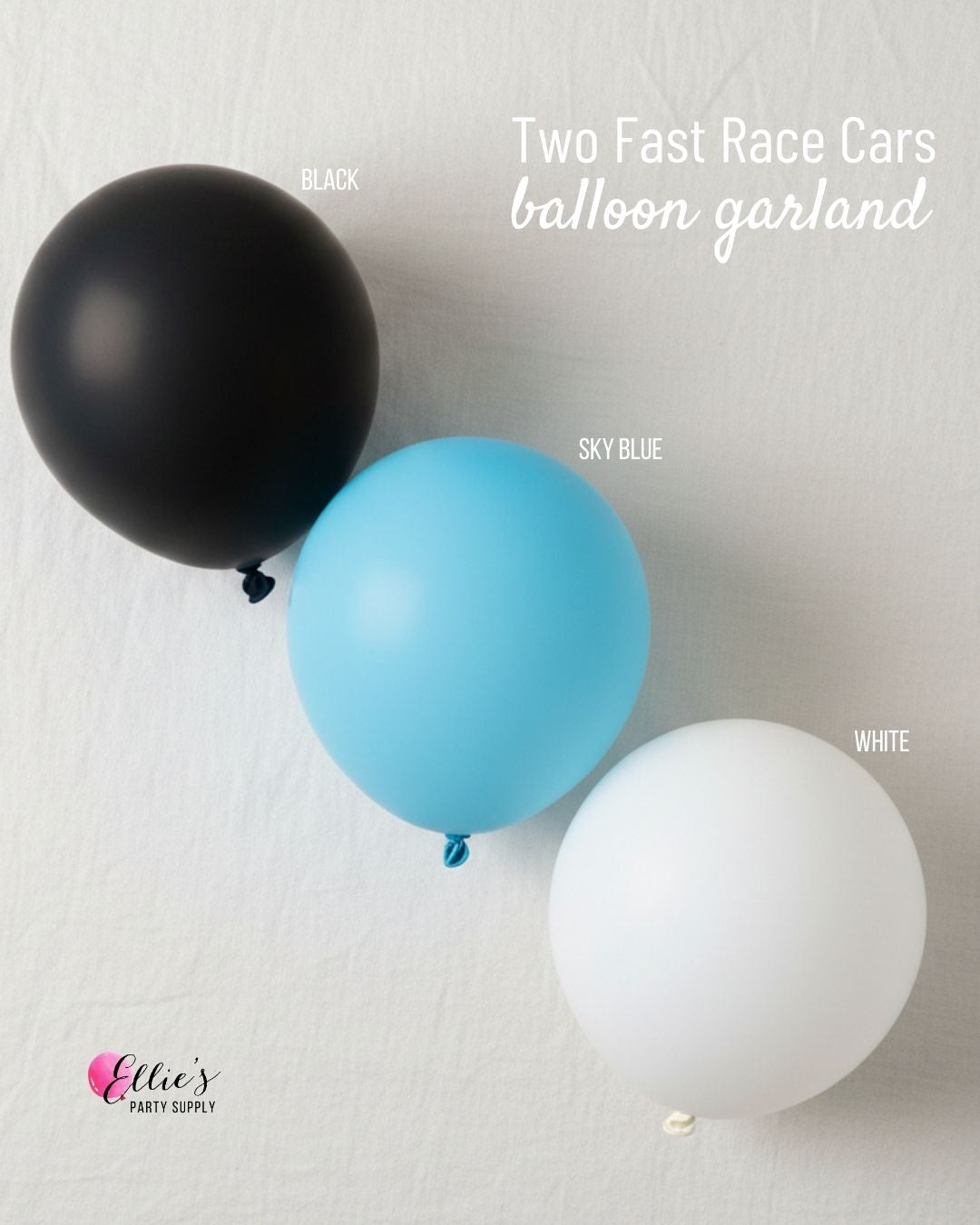 Two Fast Race Cars Balloon Cluster - Ellie's Party Supply