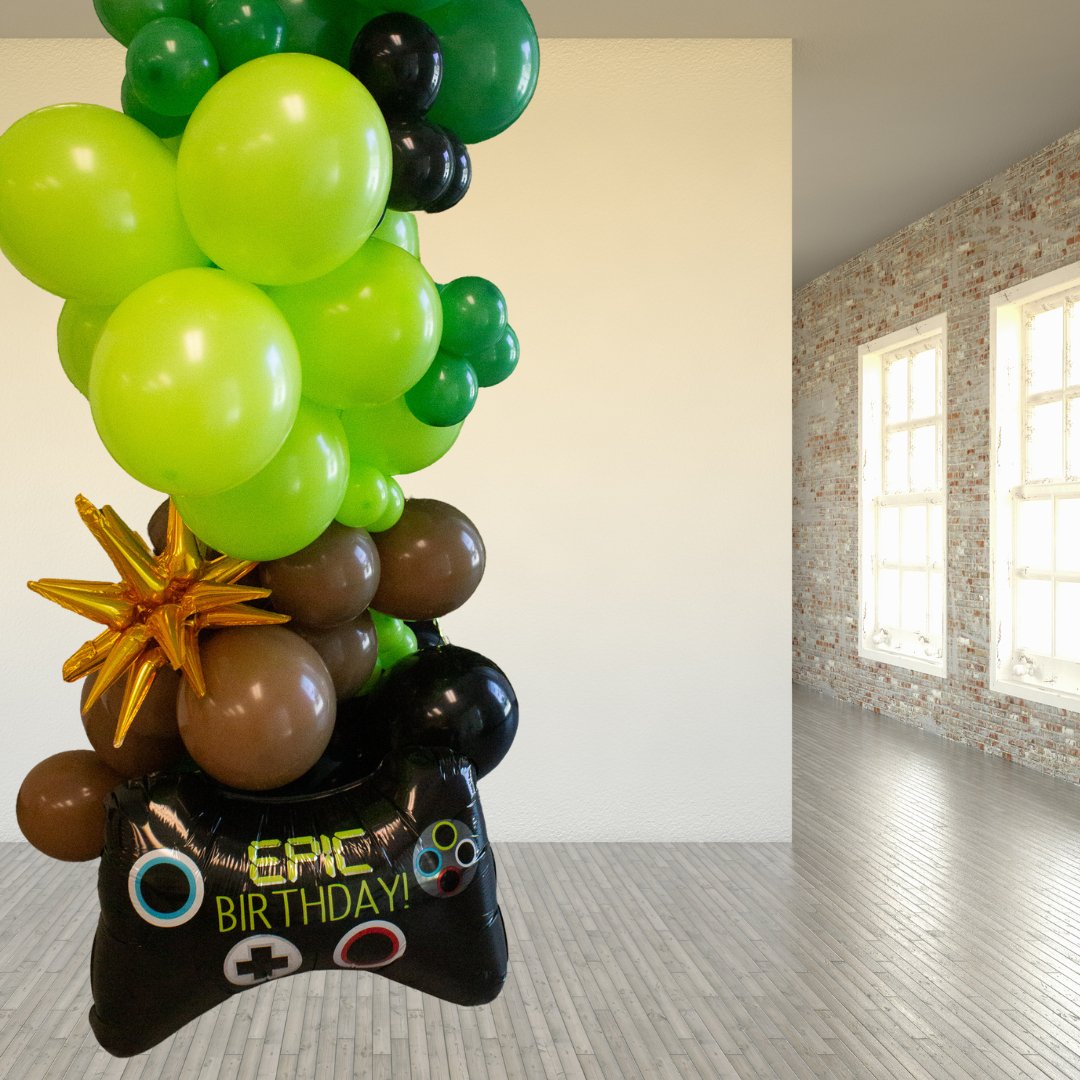 Video Game Balloon Arch - Balloon Garland Kit - Ellie's Party Supply