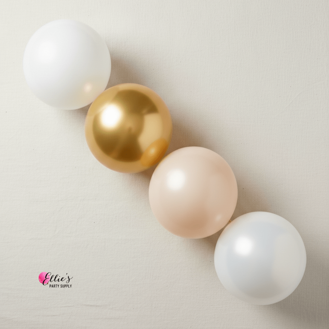 White Christmas Sparkle Balloon Garland Kit - Ellie's Party Supply