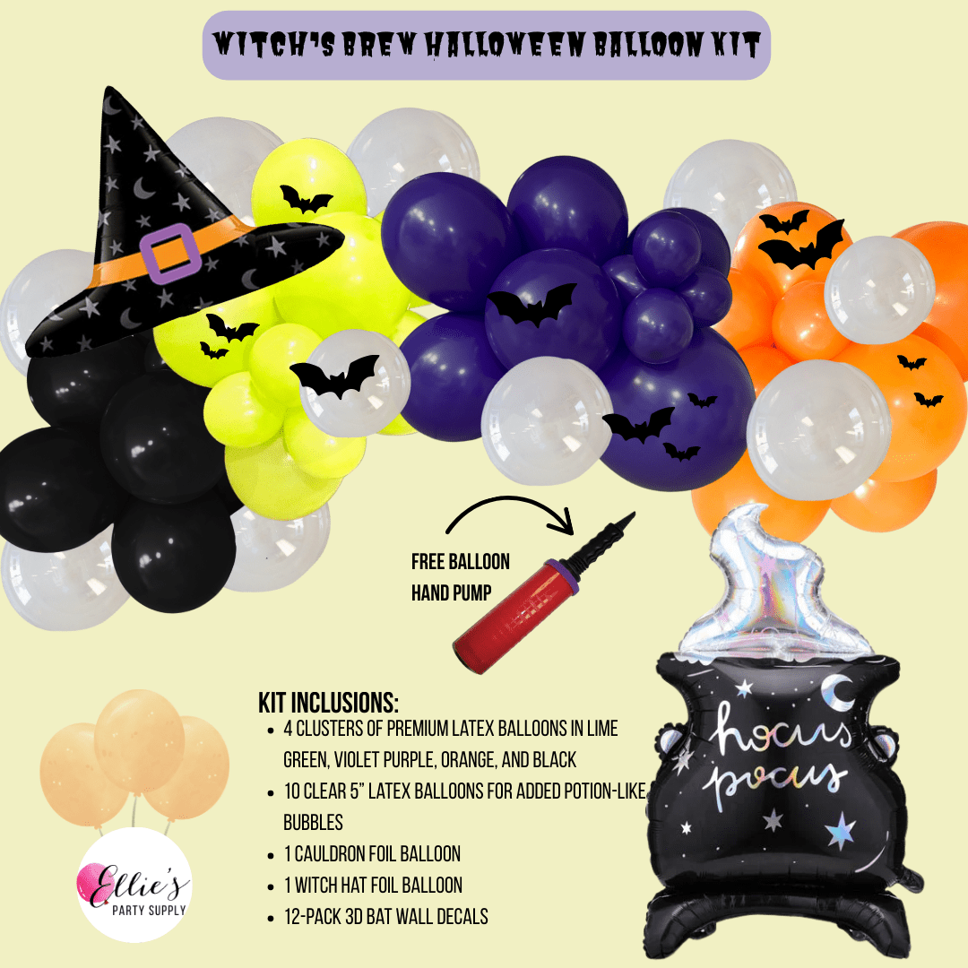 Witch’s Brew Halloween Balloon Kit – Trunk or Treat - Ellie's Party Supply