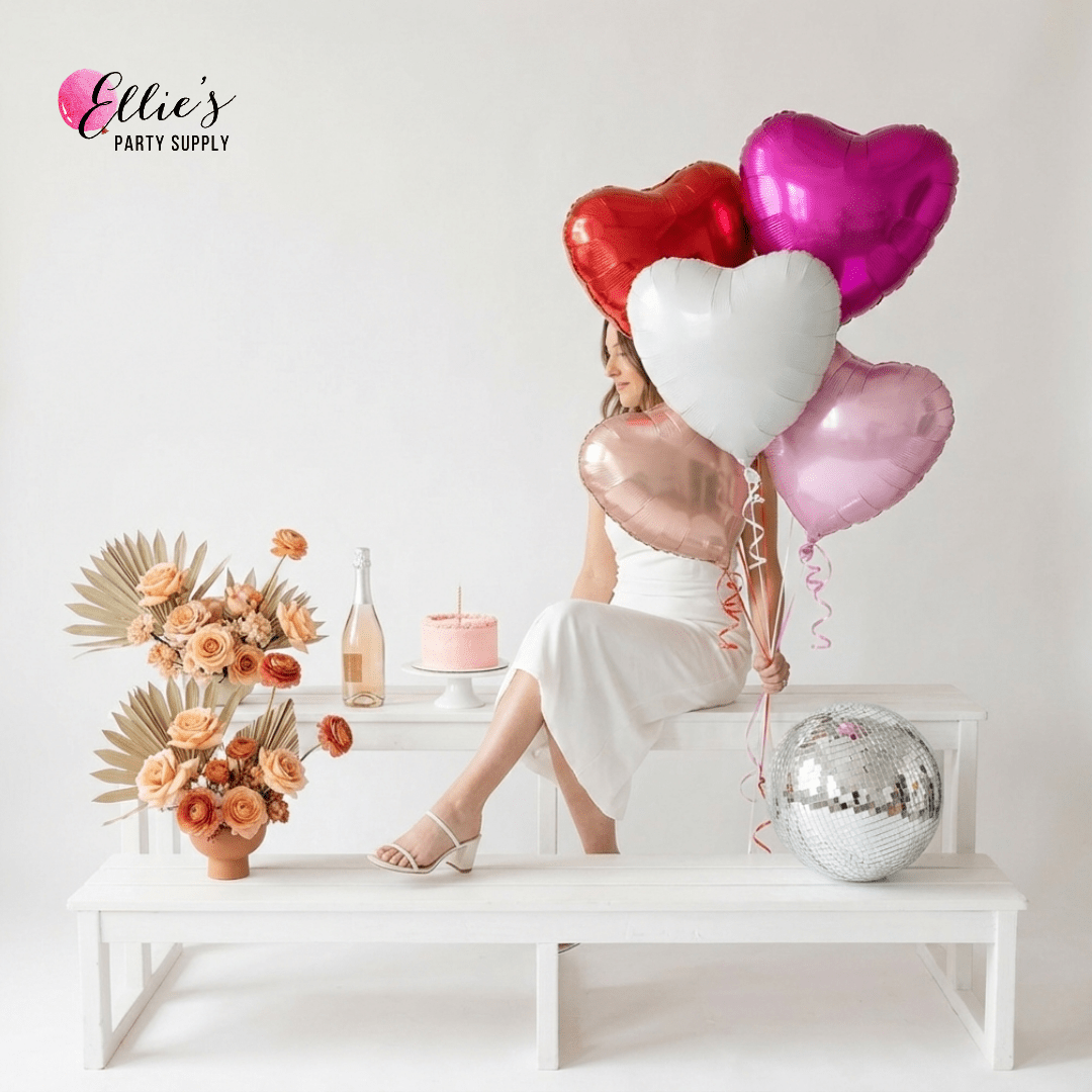 XO XO Heart Balloon Bouquet (For Grab & Go) - Ellie's Party Supply