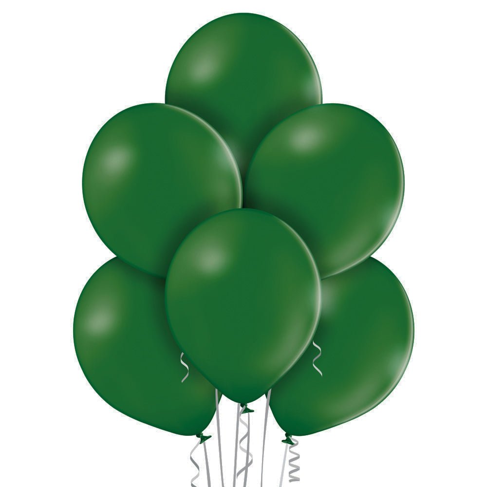 17" Forest Green Latex Balloon Packs (20 Pack) - Ellie's Party Supply