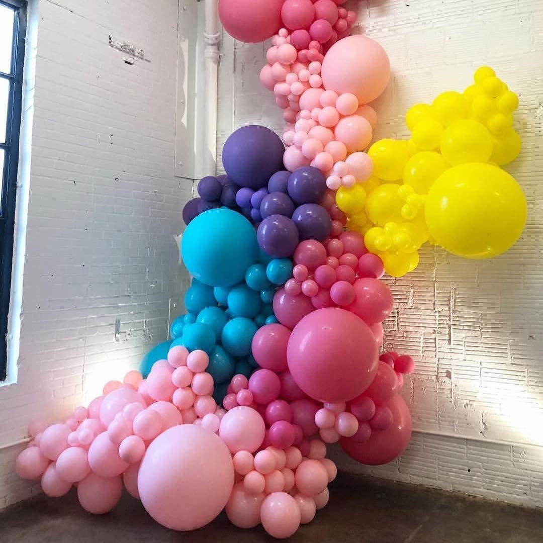 3-foot giant 36 inch latex balloons in assorted colors for birthdays, baby showers, celebrations, and photo backdrop party decor