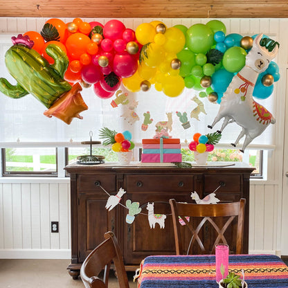 39 Inch Giant Cactus Cute Fiesta Party Balloon - Ellie's Party Supply