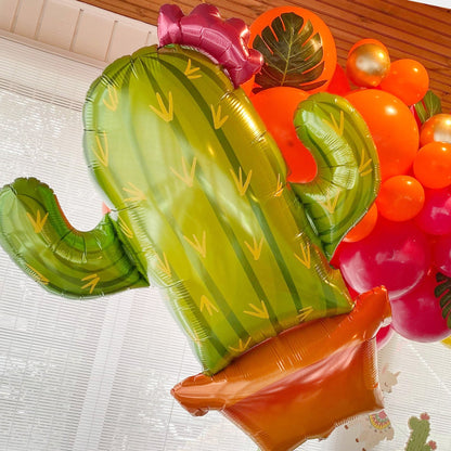 39 Inch Giant Cactus Cute Fiesta Party Balloon - Ellie's Party Supply