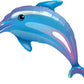 42 Inch Giant Blue Dolphin Party Balloon - Ellie's Party Supply