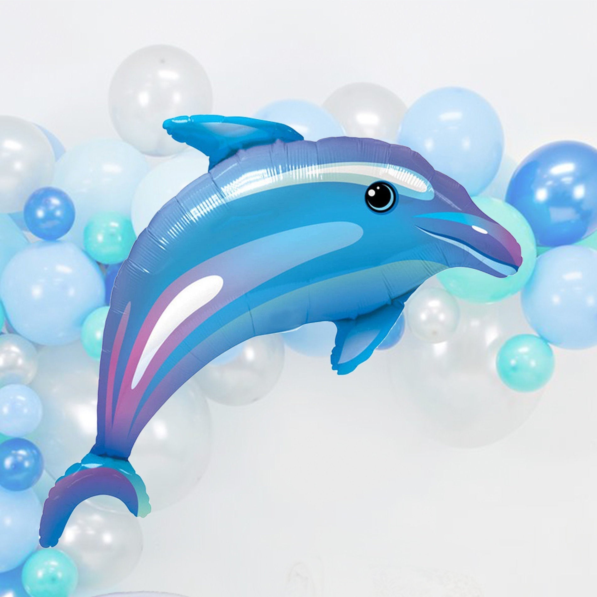 42 Inch Giant Blue Dolphin Party Balloon - Ellie's Party Supply