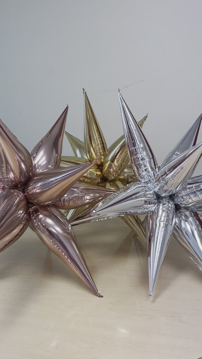 Rose Gold Starburst Cluster Balloon (40 Inches)