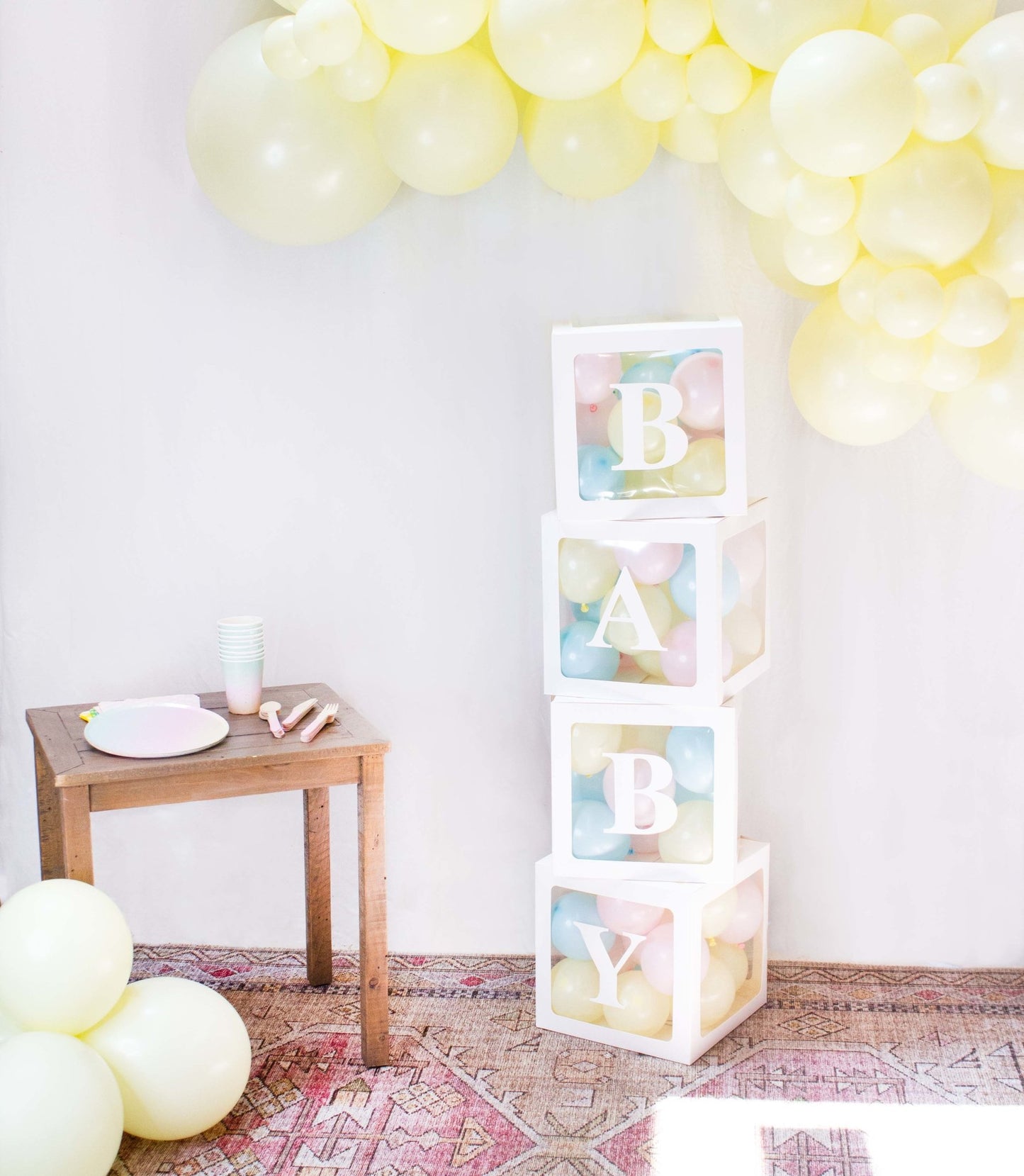 Baby Shower Balloon Blocks (13"x13"x13") - Ellie's Party Supply