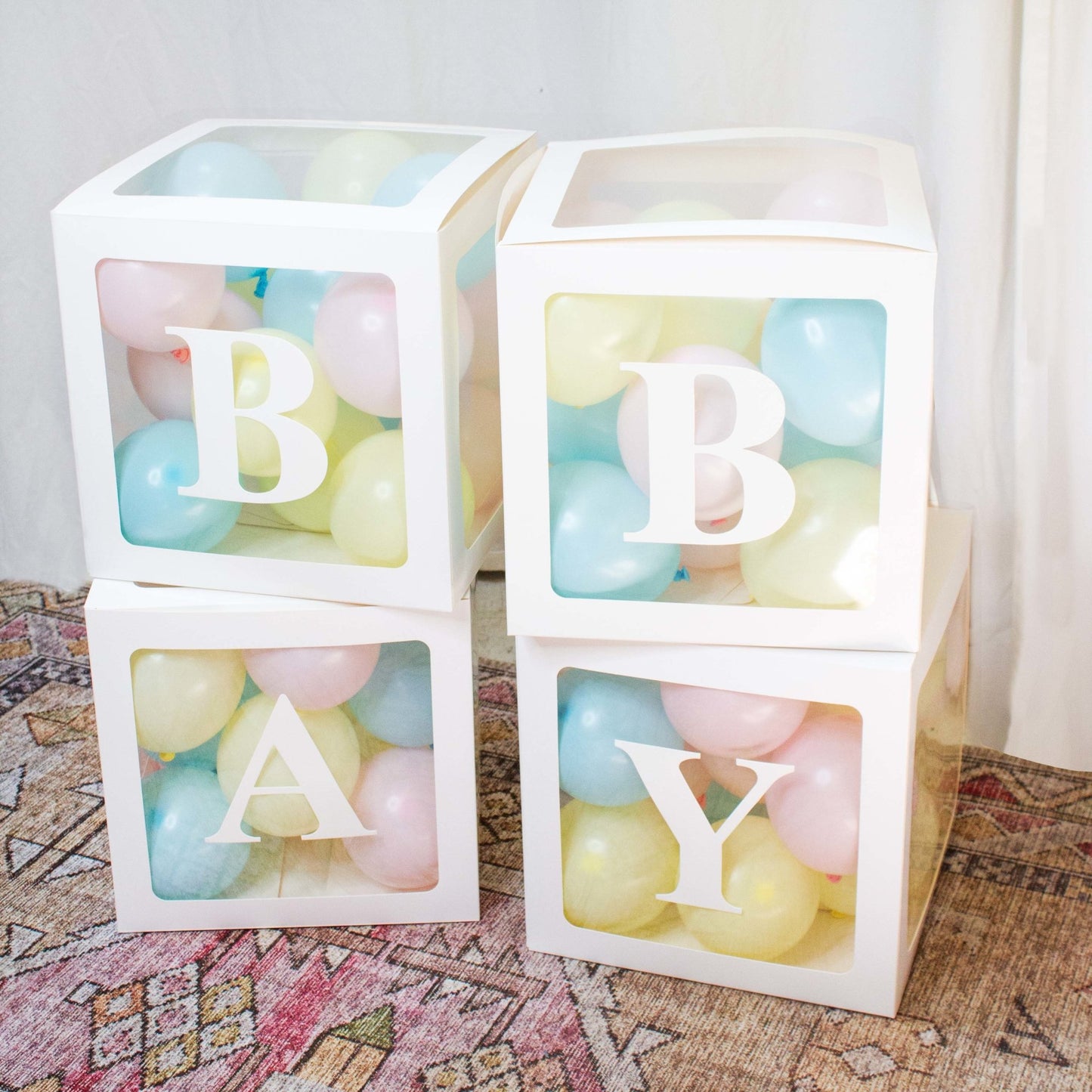 Baby Shower Balloon Blocks (13"x13"x13") - Ellie's Party Supply