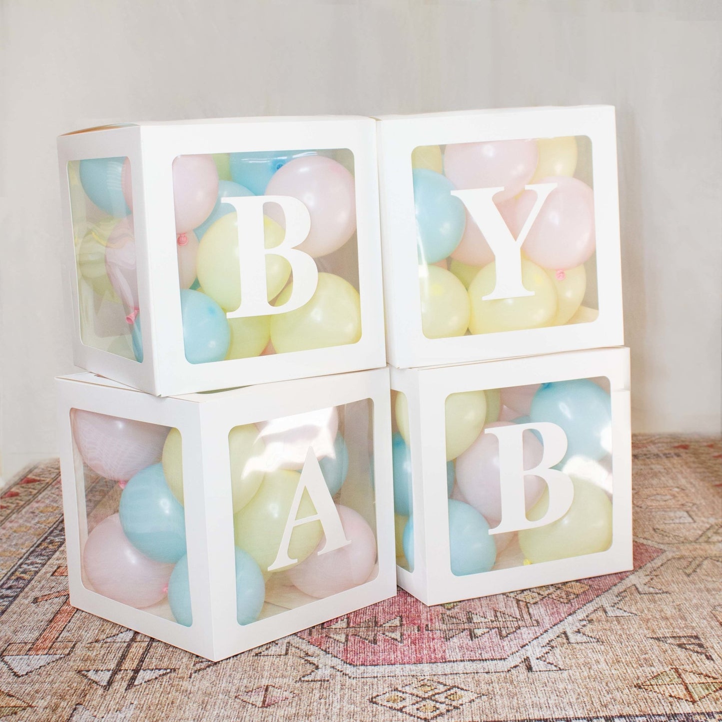 Baby Shower Balloon Blocks (13"x13"x13") - Ellie's Party Supply